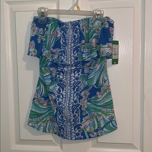 Lilly Pulitzer Wiley Tube Top Bay Blue